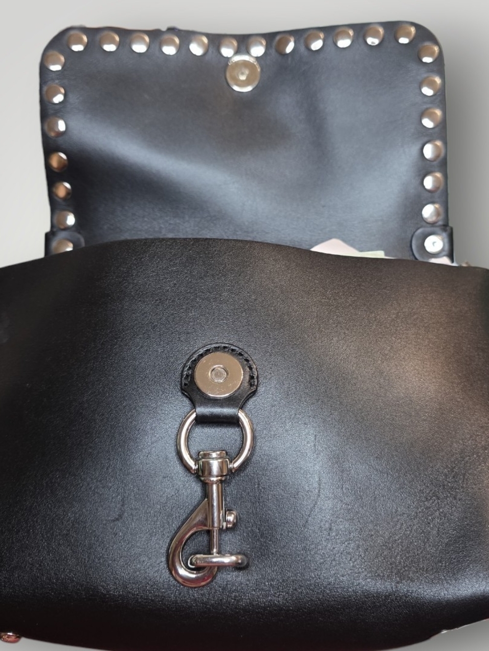 Rebecca Minkoff Blythe Medium Studded Leather Crossbody Bag EUC - Picture 10 of 14